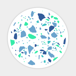 Terrazzo Party 2020 Blue Green Magnet